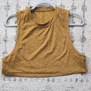 lululemon athletica Golden Sleeveless Crop Top
